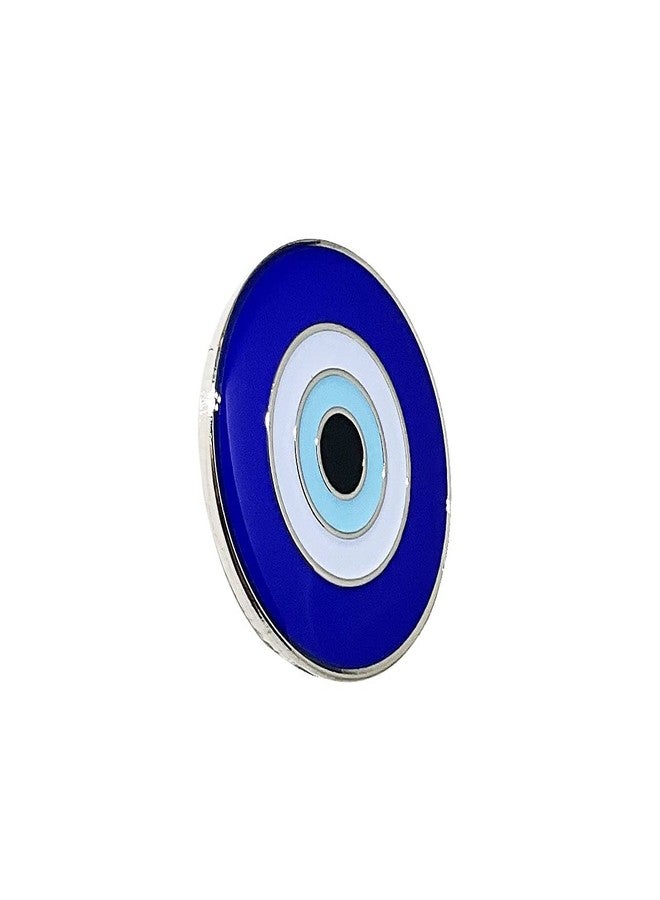 PinMaze Evil Eye Lapel Pin - Blue Eye Protect Badge - Greek Brooch - Image 1